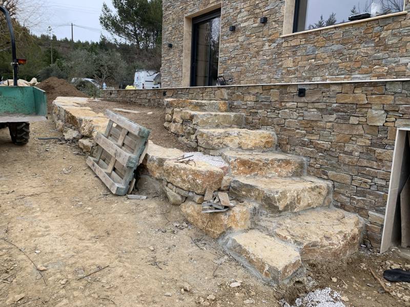 paysagiste travaux enrochement aix en provence